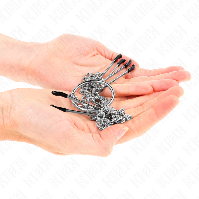 KINK - TRIPLE NIPPLE AND CLIT CLAMPS WITH CHAIN MODEL 1 - My naughty haven #