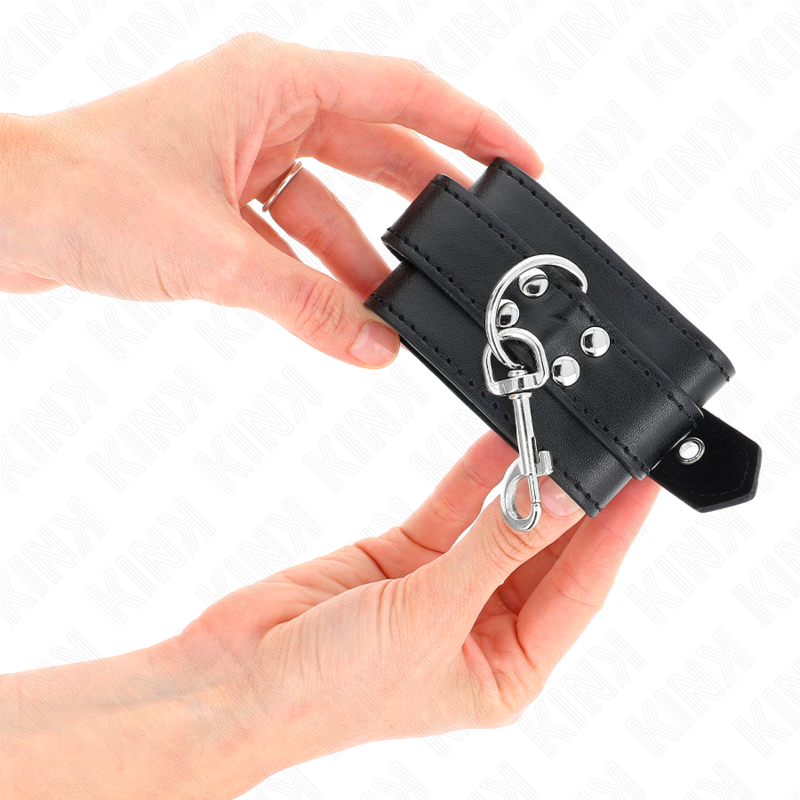 KINK - WRIST RESTRAINTS WITH STUDS 35 X 6 CM - My naughty haven #