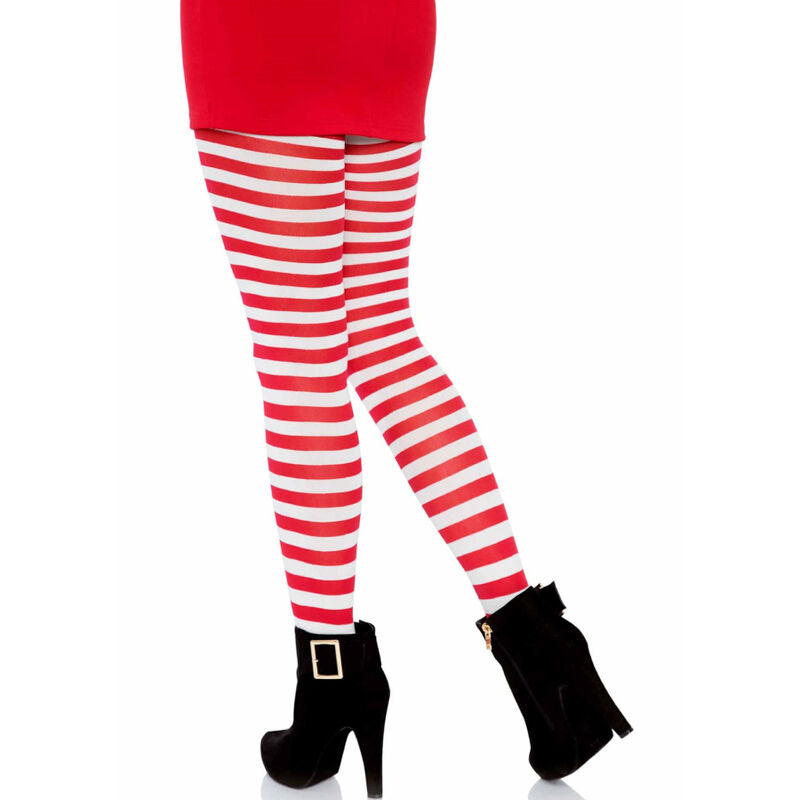 LEG AVENUE - WHITE/RED STRIPED TIGHTS - My naughty haven #