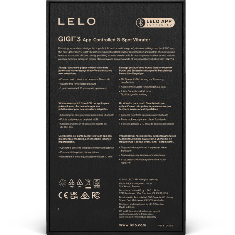 LELO - GIGI™ 3 G-SPOT VIBRATOR VIOLET - My naughty haven #