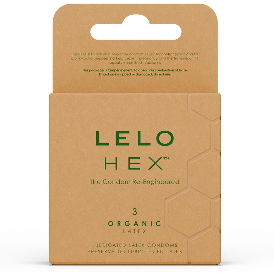 LELO - HEX ORGANIC CONDOM BOX 3 UNITS - My naughty haven #