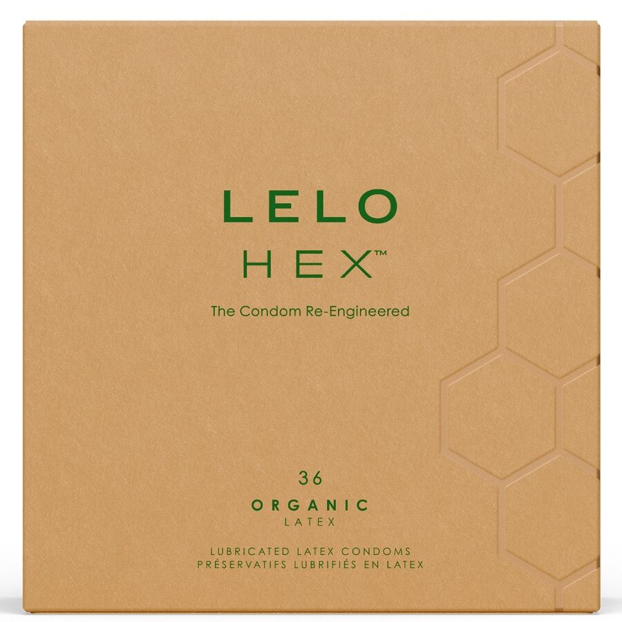 LELO - HEX ORGANIC CONDOM BOX 36 UNITS - My naughty haven #
