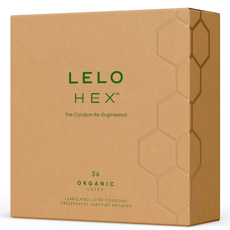 LELO - HEX ORGANIC CONDOM BOX 36 UNITS - My naughty haven #