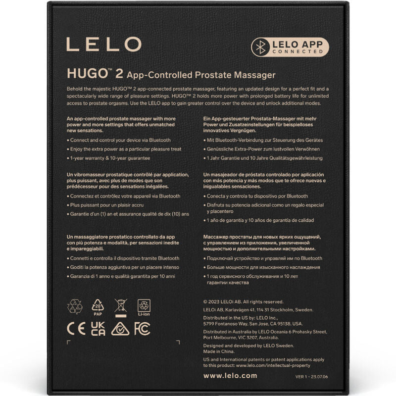 LELO - HUGO 2 GREEN PROSTATE MASSAGER - My naughty haven #