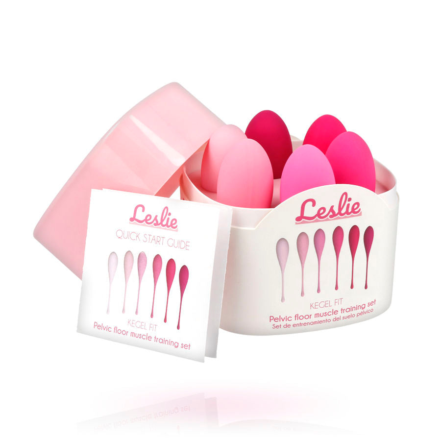 LESLIE - KEGEL FIT PELVIC MUSCLE TRAINING SET 6 WEIGHTS - My naughty haven #