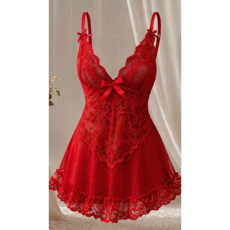 LIVCO CORSETTI FASHION - NUIT SET T-SHIRT + RED PANTY 2028 S/M - My naughty haven #