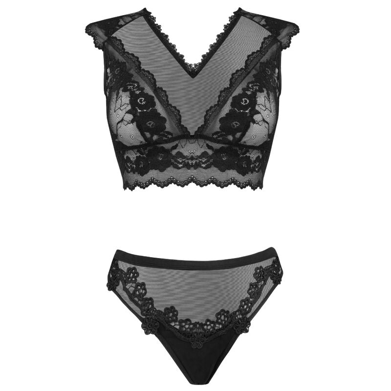LIVCO CORSETTI FASHION - TIMOSAN LC 90631 СУТИЕН + ГАЩНИЧКИ ЧЕРЕН L/XL