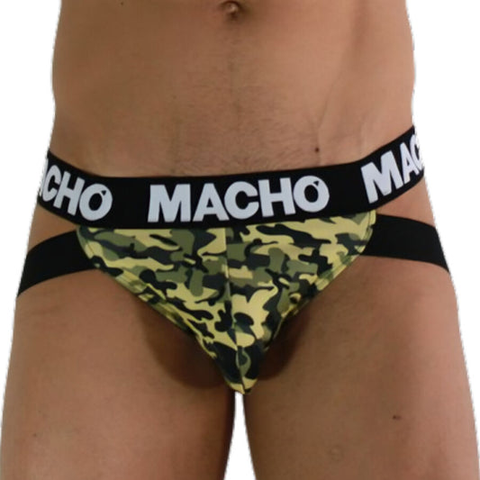 MACHO - MX28MV МЪЖКИ СЛИП „ДЖОКСТРАП“ (JOCKSTRAP), МИЛИТАРИ ЗЕЛЕНО, РАЗМЕР S