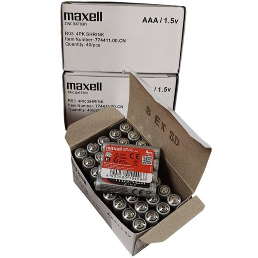 MAXELL - BATTERY SALINA MANGANESO AAA R03 RETRACTIL*4 - My naughty haven #
