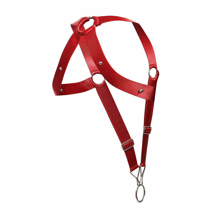 MOB - DNGEON CROSS BACK HARNESS RED ONE SIZE - My naughty haven #