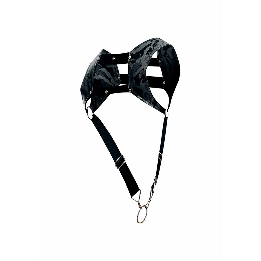 MOB - DNGEON HARNESS WITH SILVER PENIS RING ONE SIZE - My naughty haven #
