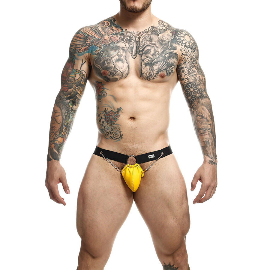 MOB - DNGEON YELLOW JOCKSTRAP WITH CHAINS ONE SIZE - My naughty haven #