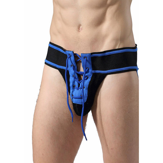 MOB - FETISH JOCKSTRAP FOOTBALL BLUE SIZE L - My naughty haven #