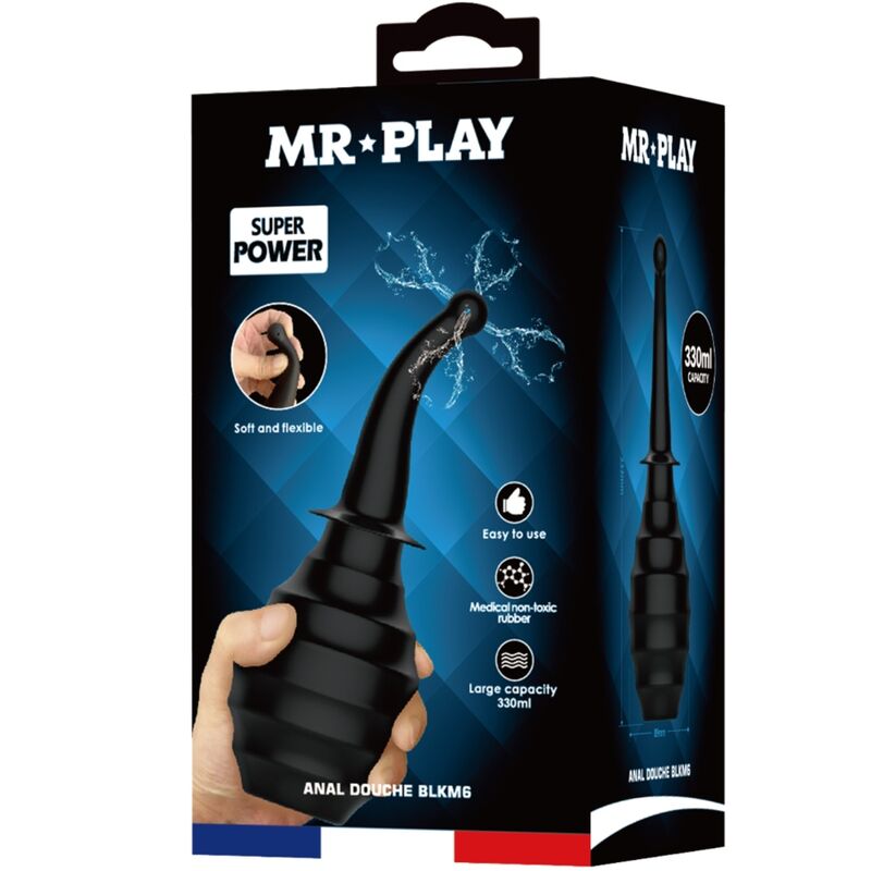 MR PLAY - ANAL DOUCHE BLKM6 SUPER POWER BLACK - My naughty haven #