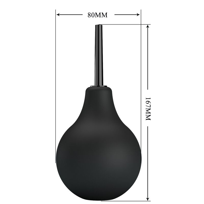 MR PLAY - PEAR ANAL SHOWER BLKB BLACK - My naughty haven #