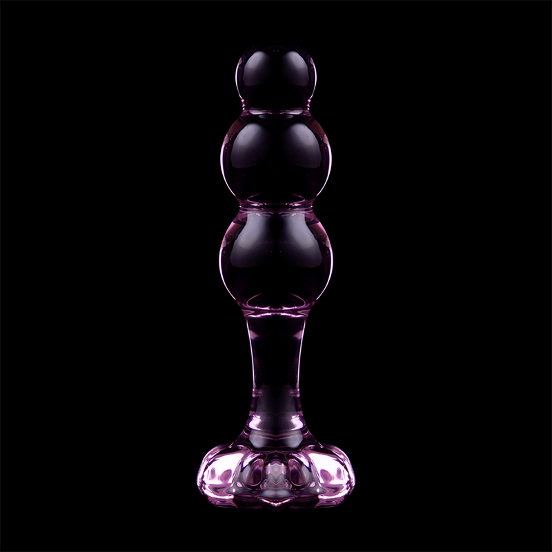 NEBULA SERIES BY IBIZA - MODEL 1 ANAL PLUG BOROSILICATE GLASS CLEAR 10.5 CM -O- 3 CM - My naughty haven #