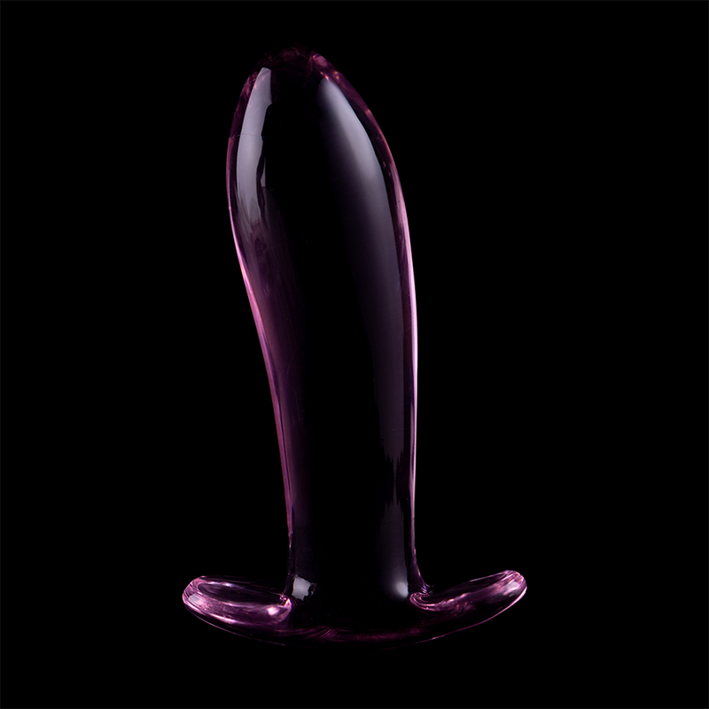 NEBULA SERIES BY IBIZA - MODEL 5 ANAL PLUG BOROSILICATE GLASS CLEAR 12.5 CM -O- 3.5 CM - My naughty haven #