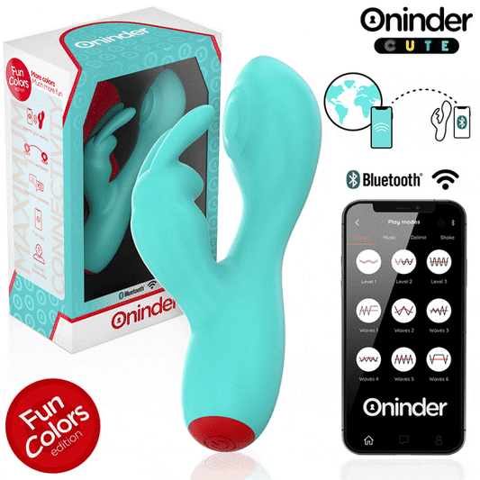 ONINDER CUTE - LOVE BUNNY G-SPOT CLITORAL VIBRATOR - FREE WORLDWIDE APP - My naughty haven #