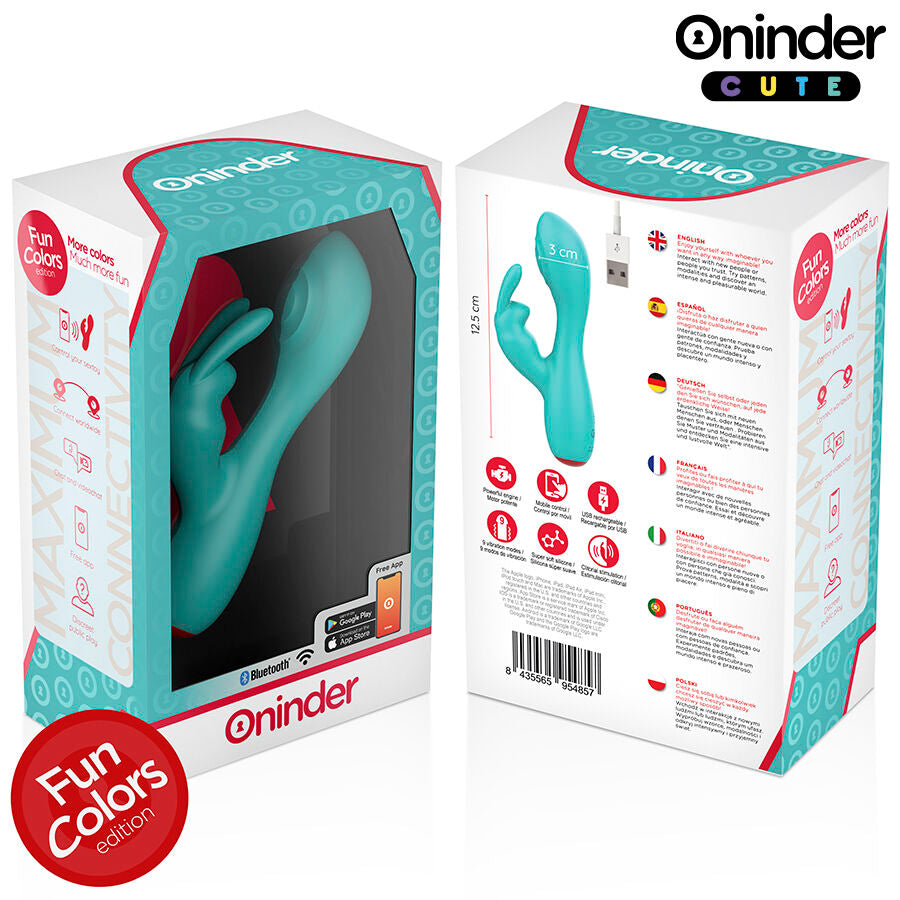 ONINDER CUTE - LOVE BUNNY G-SPOT CLITORAL VIBRATOR - FREE WORLDWIDE APP - My naughty haven #