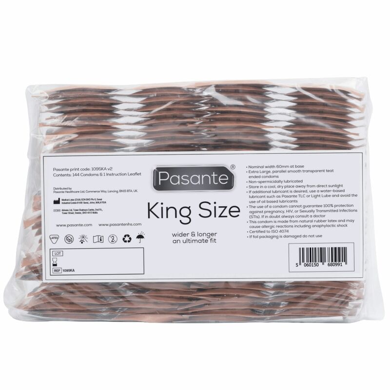 PASANTE - CONDOMS KING SIZE BAG 144 UNITS - My naughty haven #