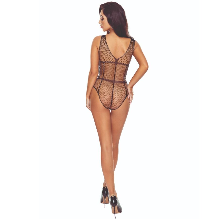 PASSION - BS114 BLACK GRID BODYSTOCKING - My naughty haven #