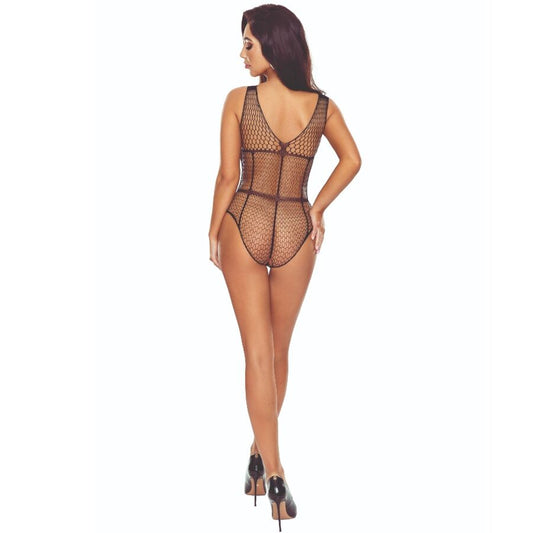 PASSION - BS114 BLACK GRID BODYSTOCKING - My naughty haven #