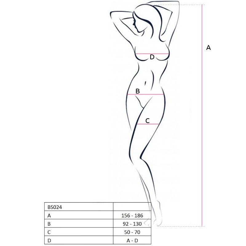 PASSION - WOMAN BS024 WHITE BODYSTOCKING ONE SIZE - My naughty haven #