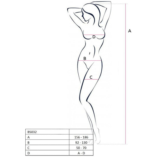 PASSION - WOMAN BS032 RED BODYSTOCKING ONE SIZE - My naughty haven #