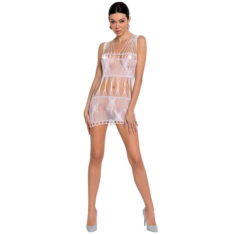 PASSION - WOMAN BS090 WHITE BODYSTOCKING ONE SIZE - My naughty haven #