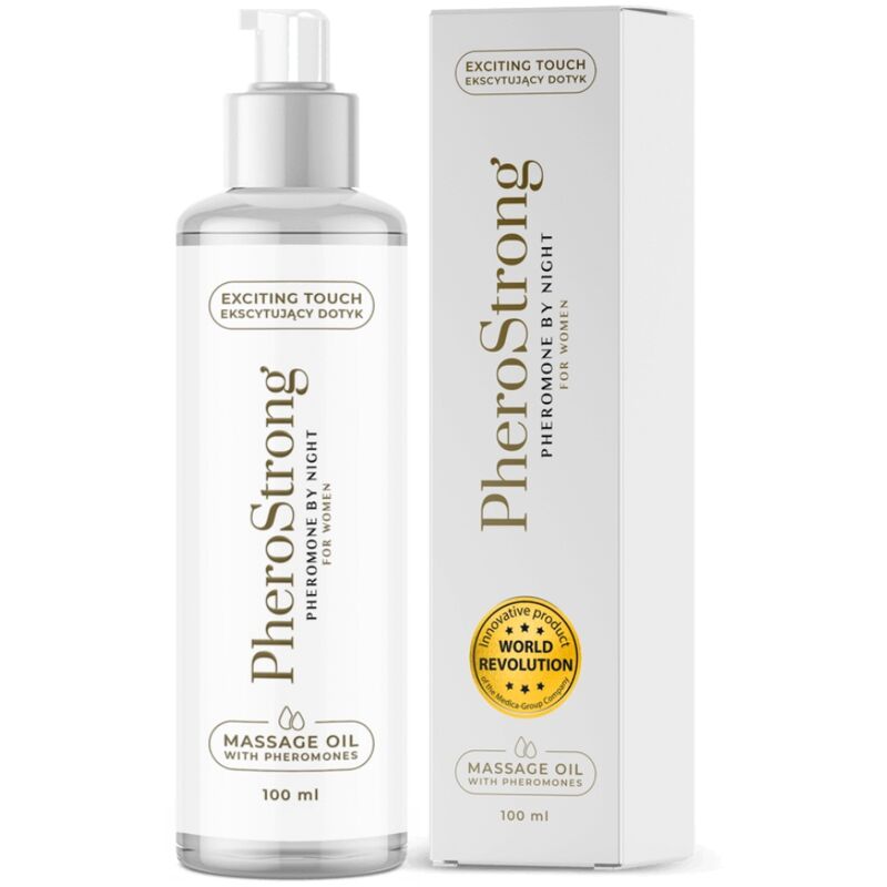 PHEROSTRONG - MASSAGE OIL BY NIGHT FOR WOMEN 100 ML - My naughty haven #