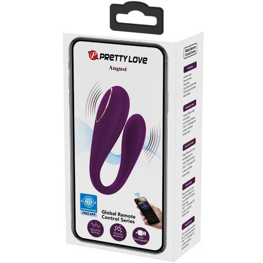 PRETTY LOVE - AUGUST REMOTE GLOBAL DOUBLE PLEASURE VIBRATOR - My naughty haven #