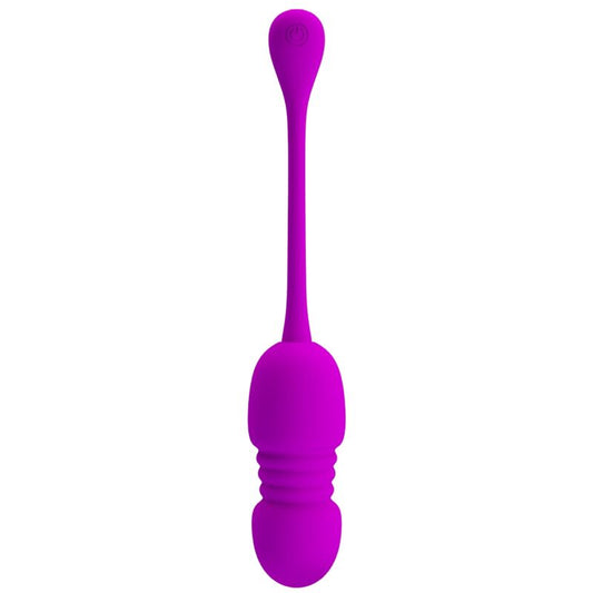 PRETTY LOVE - CALLIE PURPLE RECHARGEABLE VIBRATING EGG - My naughty haven #