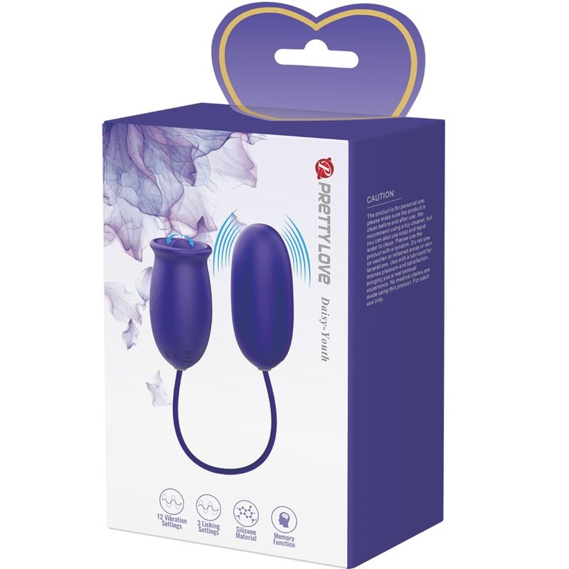 PRETTY LOVE - DAISY YOUTH VIOLET RECHARGEABLE VIBRATOR STIMULATOR - My naughty haven #