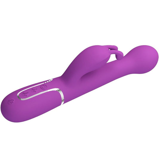 PRETTY LOVE - DEJON 3 IN 1 MULTIFUNCTION RABBIT VIBRATOR PURPLE - My naughty haven #