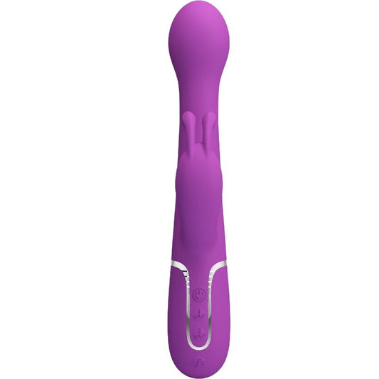 PRETTY LOVE - DEJON 3 IN 1 MULTIFUNCTION RABBIT VIBRATOR PURPLE - My naughty haven #