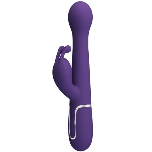 PRETTY LOVE - DEJON RABBIT VIBRATOR 3 IN 1 MULTIFUNCTION PURPLE - My naughty haven #