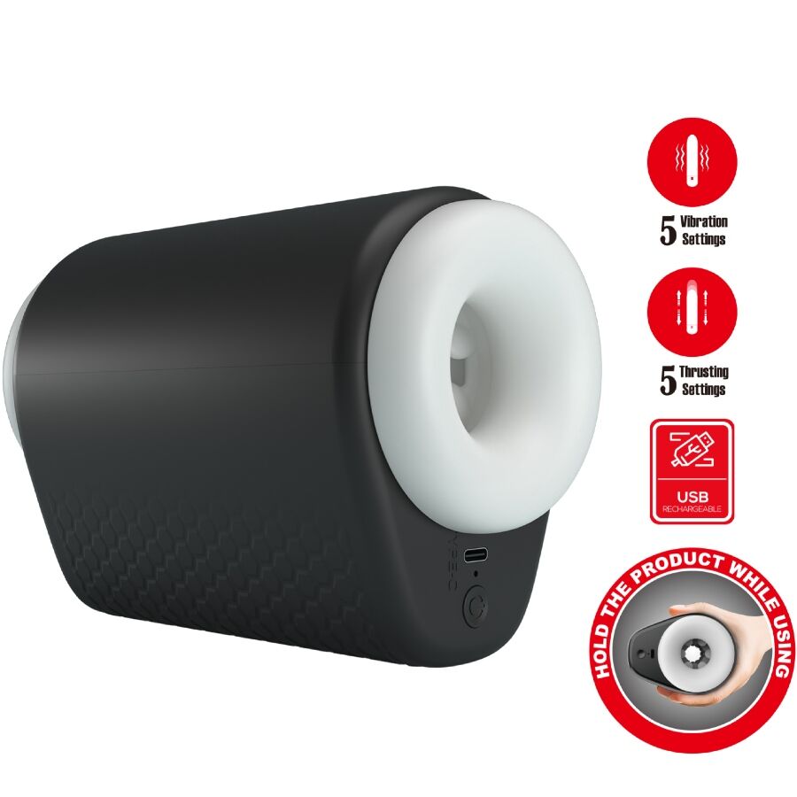 PRETTY LOVE - DJ GIRL MALE MASTURBATOR WITH VIBRATION 5 SETTINGS NEGRO - My naughty haven #