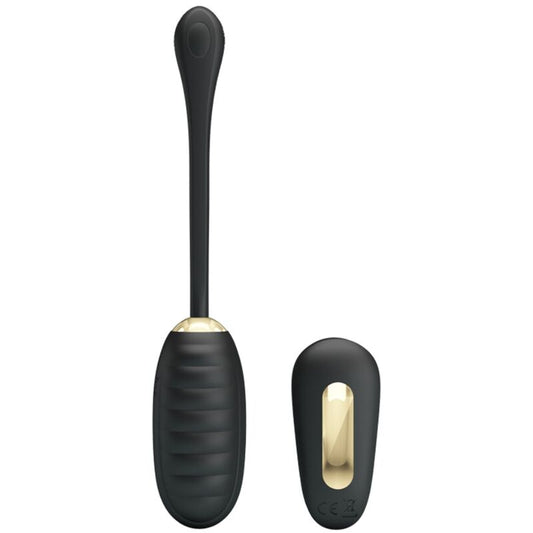 PRETTY LOVE - DOREEN LUXURY RECHARGEABLE VIBRATING EGG BLACK REMOTE CONTROL - My naughty haven #