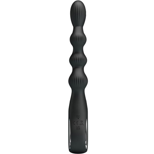 PRETTY LOVE - FEDERER ANAL VIBRATOR 12 VIBRATIONS BLACK - My naughty haven #