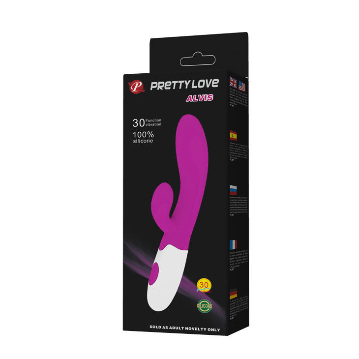 PRETTY LOVE - FLIRTATION ALVIS VIBRATOR WITH CLITORIS STIMULATOR - My naughty haven #