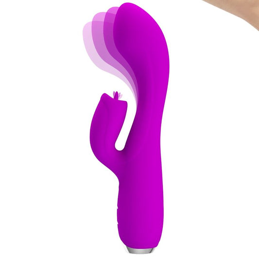 PRETTY LOVE - GLORIA RECHARGEABLE RABBIT VIBRATOR-WATERPROOF PURPLE - My naughty haven #