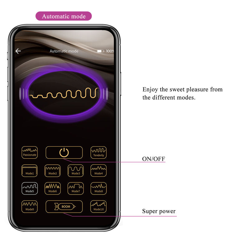 PRETTY LOVE - HECTOR ELECTROSHOCK VIBRATOR BY APP CONTROL PURPLE - My naughty haven #