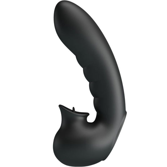 PRETTY LOVE - HOBGOBLIN VIBRATING FINGER CASE 12 VIBRATIONS + CLITORIS STIMULATOR BLACK - My naughty haven #