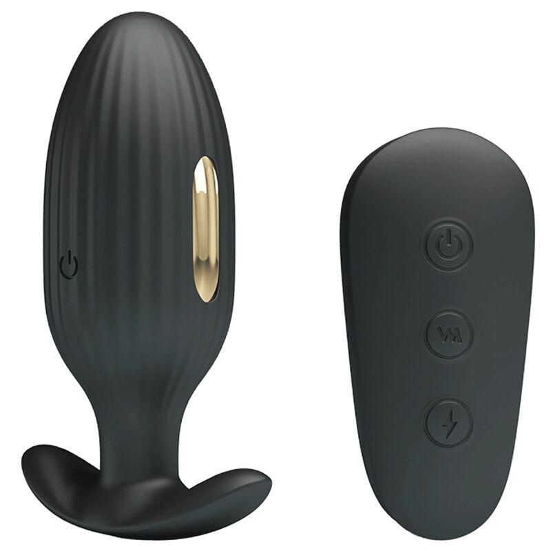 PRETTY LOVE - KELLY PLUG ANAL RECHARGEABLE VIBRATOR BLACK - My naughty haven #