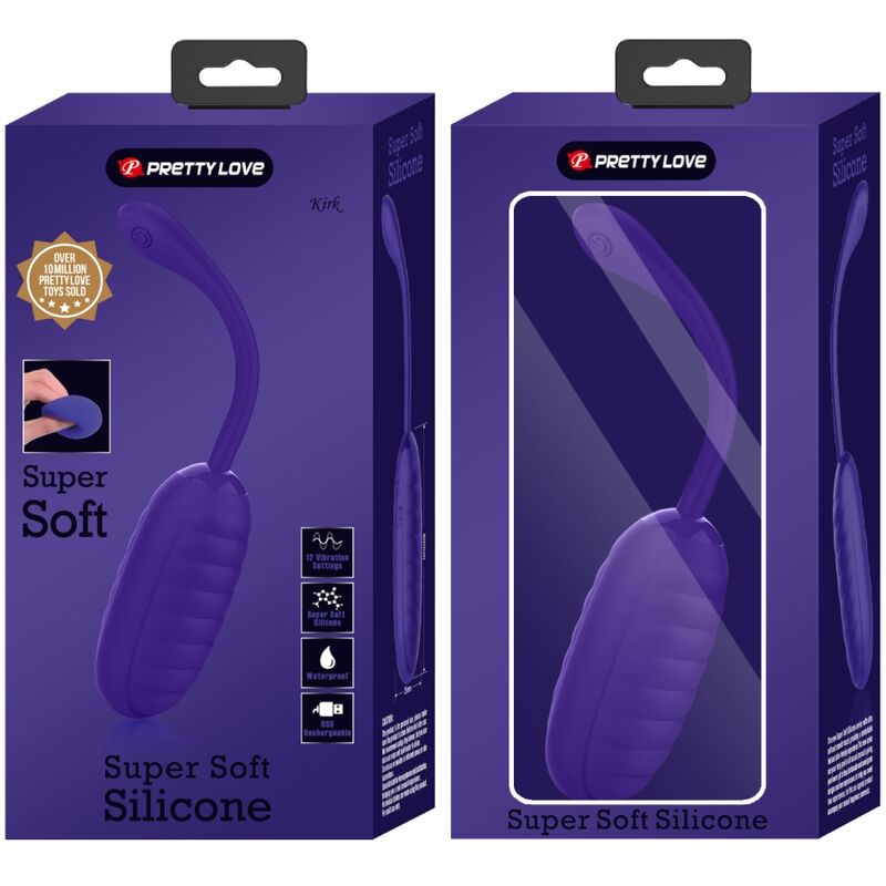 PRETTY LOVE - KIRK RECHARGEABLE VIBRATING EGG PURPLE - My naughty haven #