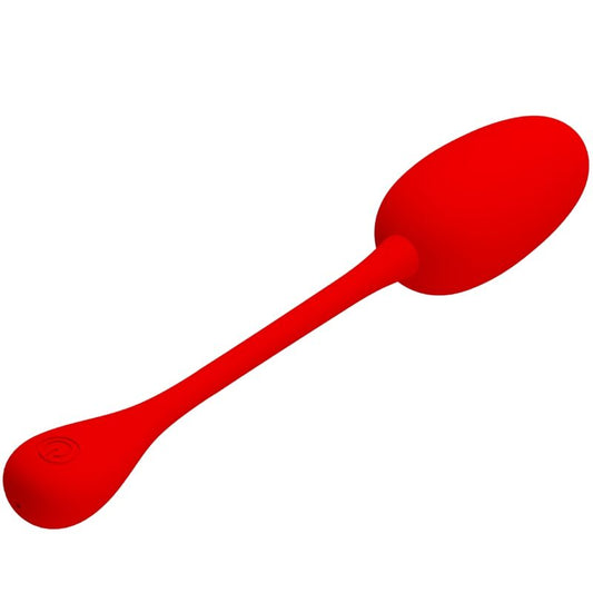 PRETTY LOVE - KNUCKER RED RECHARGEABLE VIBRATING EGG - My naughty haven #