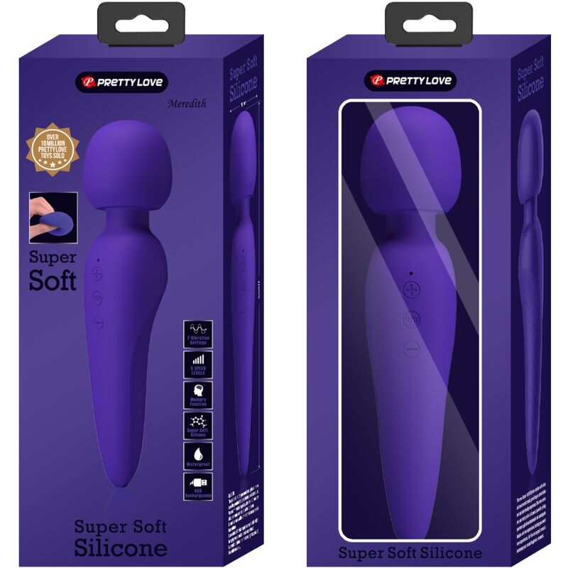 PRETTY LOVE - MEREDITH MASSAGER 12 VIBRATION MODES PURPLE - My naughty haven #