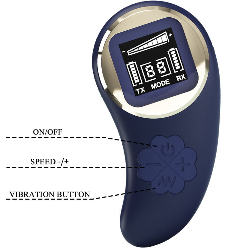 PRETTY LOVE - MINA VIBRATING EGG REMOTE CONTROL BLUE - My naughty haven #