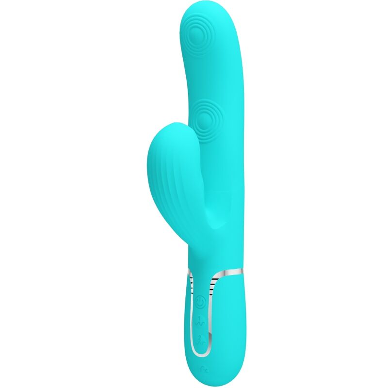 PRETTY LOVE - PERLITA MULTIFUNCTION 3 IN 1 G-SPOT VIBRATOR AQUA GREEN - My naughty haven #