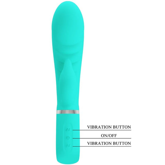 PRETTY LOVE - PRESCOTT MULTIFUNCTION G-SPOT VIBRATOR AQUA GREEN - My naughty haven #